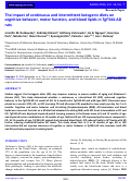 Cover page: The impact of continuous and intermittent ketogenic diets on cognitive behavior, motor function, and blood lipids in TgF344-AD rats