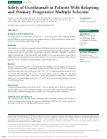 Cover page: Safety of Ocrelizumab in Patients With Relapsing and Primary Progressive Multiple Sclerosis