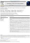 Cover page: CIRCADIAN VARIABILITY OF THE INITIAL GLASGOW COMA SCALE IN TRAUMATIC BRAIN INJURY PATIENTS