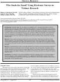 Cover page: Who Sends the Email? Using Electronic Surveys in Violence Research