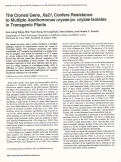 Cover page: The cloned gene, Xa21, confers resistance to multiple Xanthomonas oryzae pv. oryzae isolates in transgenic plants.