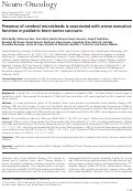 Cover page: Presence of cerebral microbleeds is associated with worse executive function in pediatric brain tumor survivors