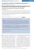 Cover page: Cryoablation for Palliation of Painful Bone Metastases: The MOTION Multicenter Study.