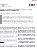 Cover page: Multidecadal changes in ocean transparency: Decrease in a coastal upwelling region and increase offshore