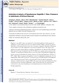 Cover page: Admixture analysis of spontaneous hepatitis C virus clearance in individuals of African descent