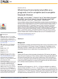 Cover page: Whole blood transcriptional profiles as a prognostic tool in complete and incomplete Kawasaki Disease