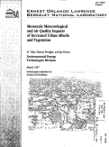 Cover page: Mesoscale meteorological and air quality impacts of increased urban albedo and vegetation