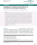 Cover page: Characteristics of Cannabis-Only and Other Drug Users Who Visit the Emergency Department