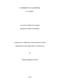 Cover page: Lessons from Remote Learning during the COVID-19 Pandemic