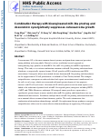 Cover page: Combination therapy with bioengineered miR-34a prodrug and doxorubicin synergistically suppresses osteosarcoma growth