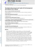 Cover page: The Relationships Among Social Capital, HIV Self-Management, and Substance Use in Women.