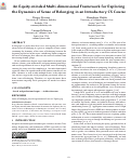 Cover page: An Equity-minded Multi-dimensional Framework for Exploring the Dynamics of Sense of Belonging in an Introductory CS Course