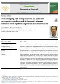 Cover page: The emerging risk of exposure to air pollution on&nbsp;cognitive decline and Alzheimer's disease – Evidence from epidemiological and animal studies