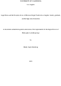 Cover page: Legal Status and the Everyday Lives of Mexican-Origin Youth in Los Angeles: family, gratitude, and the high school transition