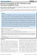 Cover page: Electron Tomography of HIV-1 Infection in Gut-Associated Lymphoid Tissue