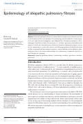 Cover page: Epidemiology of idiopathic pulmonary fibrosis