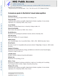 Cover page: Consensus Goals in the Field of Visual Metacognition.