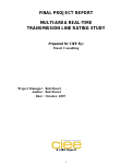 Cover page: Multi-Area Real-Time Transmission Line Rating Study