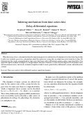 Cover page: Inferring mechanism from time-series data: Delay-differential equations