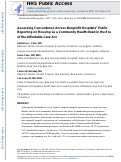 Cover page: Assessing Concordance Across Nonprofit Hospitals' Public Reporting on Housing as a Community Health Need in the Era of the Affordable Care Act