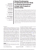 Cover page: Design Roadmapping: A Framework and Case Study on Planning Development of High-Tech Products in Silicon Valley