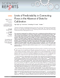 Cover page: Limits of predictability in commuting flows in the absence of data for calibration.