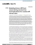 Cover page: Modeling future cliff-front waves during sea level rise and implications for coastal cliff retreat rates.