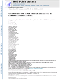 Cover page: Validation of the triple timed up‐and‐go test in Lambert‐Eaton myasthenia