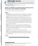 Cover page: Genetic Susceptibility to Nonalcoholic Fatty Liver Disease and Risk for Pancreatic Cancer: Mendelian Randomization.