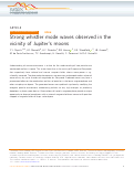 Cover page: Strong whistler mode waves observed in the vicinity of Jupiter's moons.