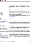 Cover page: Characterization of methylation profiles in spontaneous preterm birth placental villous tissue.