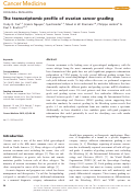 Cover page: The transcriptomic profile of ovarian cancer grading