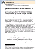 Cover page: Malaria in the Greater Mekong Subregion: Heterogeneity and complexity