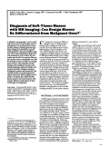 Cover page: Diagnosis of soft-tissue masses with MR imaging: can benign masses be differentiated from malignant ones?