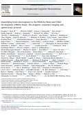 Cover page: Quantifying brain development in the HEALthy Brain and Child Development (HBCD) Study: The magnetic resonance imaging and spectroscopy protocol.