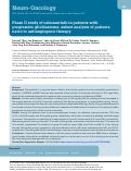 Cover page: Phase II study of cabozantinib in patients with progressive glioblastoma: subset analysis of patients naive to antiangiogenic therapy