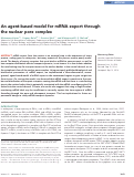 Cover page: An agent-based model for mRNA export through the nuclear pore complex