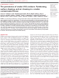 Cover page: The persistence of smoke VOCs indoors: Partitioning, surface cleaning, and air cleaning in a smoke-contaminated house.