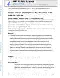 Cover page: Impaired estrogen receptor action in the pathogenesis of the metabolic syndrome