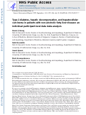 Cover page: Type 2 diabetes, hepatic decompensation, and hepatocellular carcinoma in patients with non-alcoholic fatty liver disease: an individual participant-level data meta-analysis