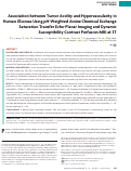 Cover page: Association between Tumor Acidity and Hypervascularity in Human Gliomas Using pH-Weighted Amine Chemical Exchange Saturation Transfer Echo-Planar Imaging and Dynamic Susceptibility Contrast Perfusion MRI at 3T