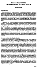 Cover page: Elusive Boundaries of the Informal Housing Sector