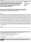 Cover page: Longitudinal Evaluation of Myocardial Fatty Acid and Glucose Metabolism in Fasted and Nonfasted Spontaneously Hypertensive Rats Using MicroPET/CT