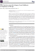 Cover page: HDL Function across the Lifespan: From Childhood, to Pregnancy, to Old Age