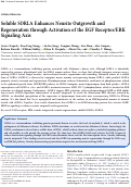 Cover page: Soluble SORLA Enhances Neurite Outgrowth and Regeneration through Activation of the EGF Receptor/ERK Signaling Axis