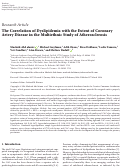 Cover page: The Correlation of Dyslipidemia with the Extent of Coronary Artery Disease in the Multiethnic Study of Atherosclerosis