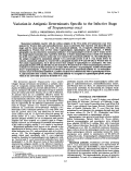 Cover page: Variation in antigenic determinants specific to the infective stage of Trypanosoma cruzi.