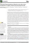 Cover page: Structural Characterization of Mycobacterium tuberculosis Encapsulin in Complex with Dye-Decolorizing Peroxide.