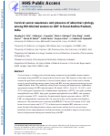Cover page: Cervical cancer awareness and presence of abnormal cytology among HIV-infected women on antiretroviral therapy in rural Andhra Pradesh, India.
