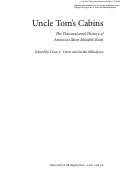 Cover page: Introduction from Uncle Tom's Cabins: The Transnational History of America's Most Mutable Book (2018)